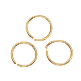 Honeyhandy 304 Stainless Steel Jump Ring, Open Jump Rings, Golden, 15x1.2mm, Inner Diameter: 12.5mm