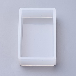 Honeyhandy Silicone Molds, Resin Casting Molds, For UV Resin, Epoxy Resin Jewelry Making, Cuboid, White, 87x57x27mm, Inner Size: 80x50mm