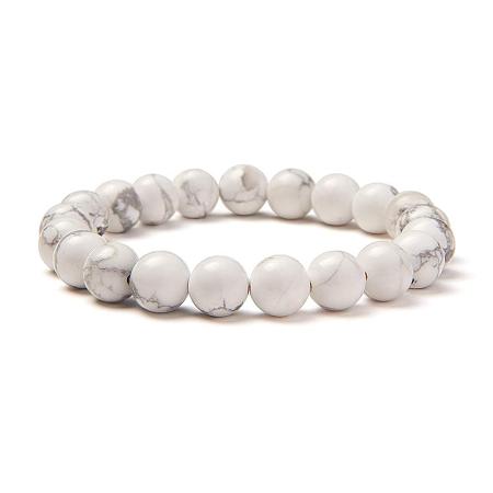 SUNNYCLUE Semi Precious Gemstone 8mm Round Beads Stretch Bracelet Prom Party Jewelry About 7