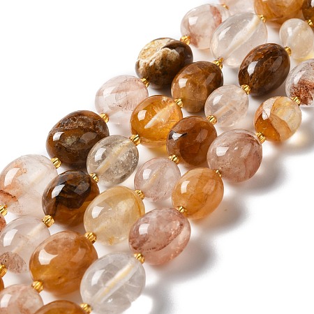 Natural Citrine Beads Strands, Oval, 9.5~19.5x8~13.5x5.5~13mm, Hole: 0.9~1.2mm, about 24~27pcs/strand, 14.96~15.55''(38~39.5cm)