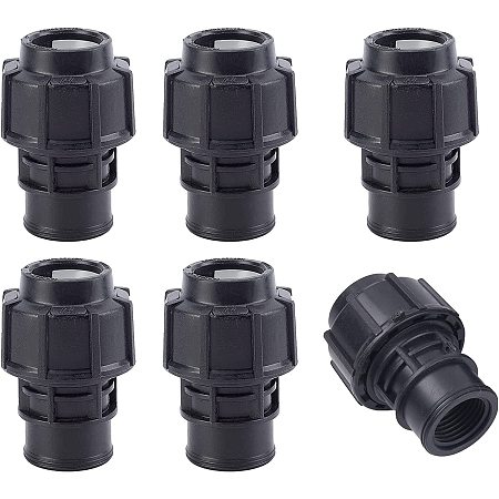 NBEADS 6 Pcs Garden Hose Adapter, Plastic Faucet Adapter Reusable Hose Tap Connector Fittings for 1/2 Inch and 3/4 Inch 2-in-1 Threaded Faucet Adapter, Kitchen Garden Outdoor