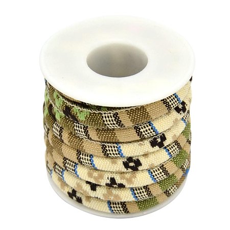 ARRICRAFT 2 Rolls (5yards/Roll) 6mm NavajoWhite Rope Cloth Ethnic Cords for Bracelet Making