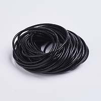Honeyhandy 2.5mm Cowhide Leather Jewelry Cord DIY Accessories, Black, Size: about 2.5mm in diameter
