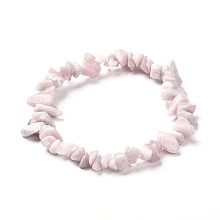 Honeyhandy Natural Pink Opal Chip Beads Stretch Bracelets, Inner Diameter: 2 inch(5cm)