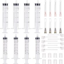 BENECREAT 36Pcs Perfume Refill Pump Tools, 8Pcs Syringe Dispenser 8Pcs Plastic Syringe with Measurement with 20Pcs Plastic Pump for Cosmetic Perfume Filling