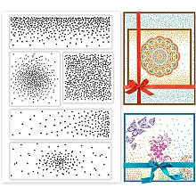 PandaHall Elite Clear Stamps, Dot Silicone Clear Stamps Transparent Seals Stamp Rubber Stamp for Holiday Card Making Journaling Photo Album Journal Scrapbooking, 6.2x4.3inch