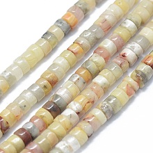 Honeyhandy Natural Qinghai Jade Beads Strands, Flat Round/Disc, 3.8~4.2x2~4.5mm, Hole: 0.8~1mm, about 152~180pcs/strand, 15.1~15.5 inch(38.5~39.5cm)