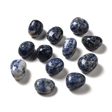 Honeyhandy Natural Blue Spot Jasper Beads, Tumbled Stone, Healing Stones, for Reiki Healing Crystals Chakra Balancing, Vase Filler Gems, No Hole/Undrilled, Nuggets, 17~30x15~27x8~22mm