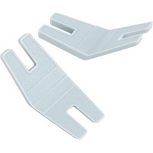 GORGECRAFT 2Pcs 2 Sizes Sewing Button Plate Seam Jumper Sew Tool Plastic Jumping Presser Foot Clearance Plate Flush Reed for Viking Brother Industrial Home Universal Sewing Machine Supplies