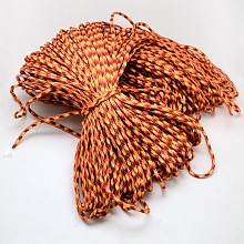 Honeyhandy 7 Inner Cores Polyester & Spandex Cord Ropes, for Rope Bracelets Making, Dark Orange, 4mm, about 109.36 yards(100m)/bundle, 420~500g/bundle