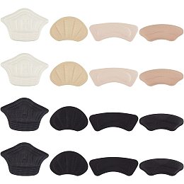 OLYCRAFT 16Pcs 8Styles Adhesive Heel Cushion Pads Heel Grip Shoe Heel Inserts Heel Pads Shoe Filler Heel Protectors for Shoes Too Big Inserts for Women Men