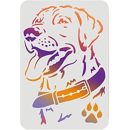 FINGERINSPIRE Labrador Dog Stencil 11.7x8.3 inch Labrador Retriever Dog Stencils for Painting Reusable Labrador Face Stencil for Painting on Wood Tile Paper Fabric Floor Wall