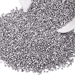 CHGCRAFT 300g/Bag Aluminum Metal Shavings Orgone Platinum Metal Small Lumps Sample for Art Experiments Production Industry Welding Metal Fittings DIY Crafts Supplies 0.2~0.35x0.2cm