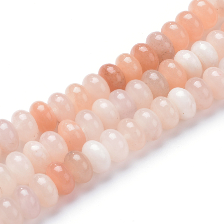 ARRICRAFT Natural Pink Aventurine Bead Strands, Rondelle, 8x5mm, Hole: 1mm, about 75pcs/strand, 14.9 inch