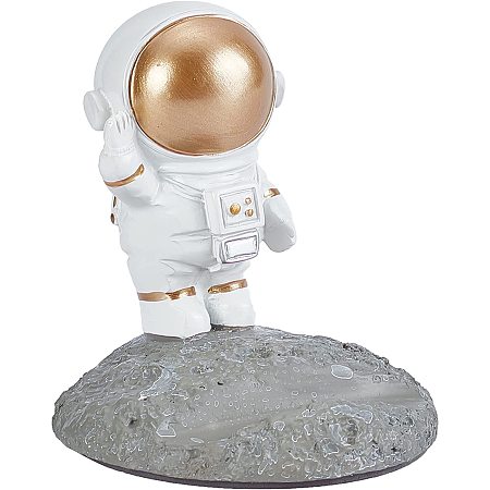 GORGECRAFT Astronaut Phone Holder 3D Cartoon Spaceman Figurine Space Theme Smartphone Tablet Stands Mobile Cell Phones Bracket Supporters for Car Desk Home Office Gifts Decorations