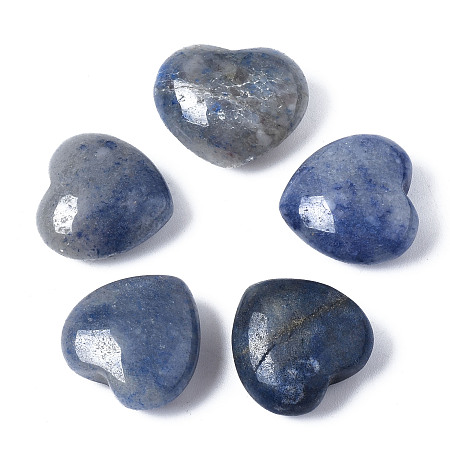 Honeyhandy Natural Kyanite Beads, No Hole/Undrilled, for Wire Wrapped Pendant Making, Heart, 19~20x20~23x10mm