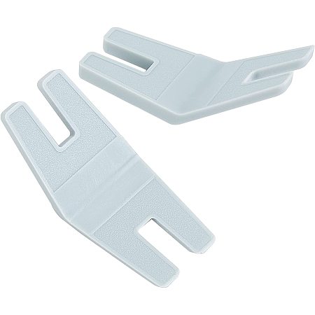 GORGECRAFT 2Pcs 2 Sizes Sewing Button Plate Seam Jumper Sew Tool Plastic Jumping Presser Foot Clearance Plate Flush Reed for Viking Brother Industrial Home Universal Sewing Machine Supplies