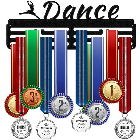 GLOBLELAND Dance Medal Holder Display Hanger Rack Frame for Sport Race Metal Medal Hanger for Dance Competition Dancer Artists,15.75x6Inches
