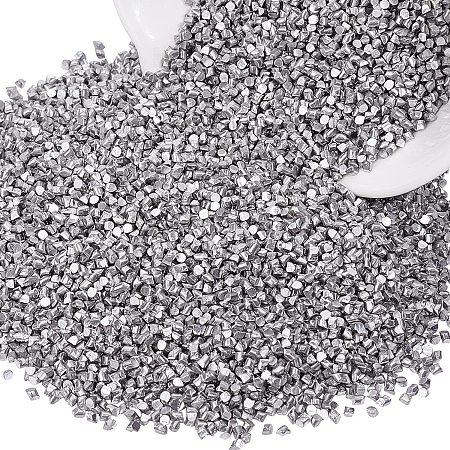 CHGCRAFT 300g/Bag Aluminum Metal Shavings Orgone Platinum Metal Small Lumps Sample for Art Experiments Production Industry Welding Metal Fittings DIY Crafts Supplies 0.2~0.35x0.2cm