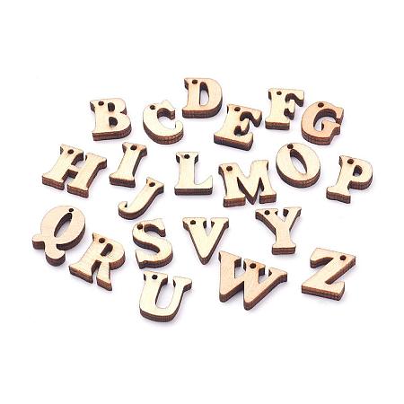 ARRICRAFT 200 pcs Wooden Number Beads Wooden Pendant with 1~2mm Hole for Jewelry DIY Craft Making, Blanched Almond