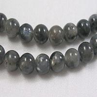 Honeyhandy Natural Larvikite/Black Labradorite Beads Strands, Round, about 4mm, Hole: 0.8mm, about 91pcs/strand, 15.5 inch