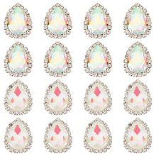 OLYCRAFT 16Pcs Teardrop Rhinestone Buttons 1mm Crystal Handcraft Button Glass hinestone Buttons DIY Button Accessories for Sewing Clothing Accessories DIY Crafting Projects Decorations -2Styles