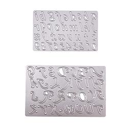 NBEADS 2PCS Dies Cut Alphabet Letter Cutting Dies Drawing Painting Stencils Scale Templates Scrapbooking, Photo Album Craft Projects