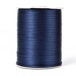 Honeyhandy Double Face Satin Ribbon, Polyester Ribbon, Midnight Blue, 1/8 inch(3mm), about 880yards/roll(804.672m/roll)