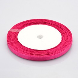 Honeyhandy Valentines Day Gifts Boxes Packages Satin Ribbon, Hot Pink, 1/4 inch(7mm) wide, 25yards/roll(22.86m/roll)