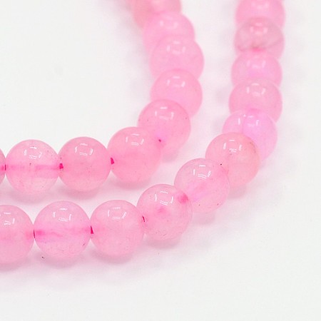 Arricraft Natural Rose Quartz Round Bead Strands, 6mm, Hole: 1mm, about 62pcs/strand, 15.3 inches