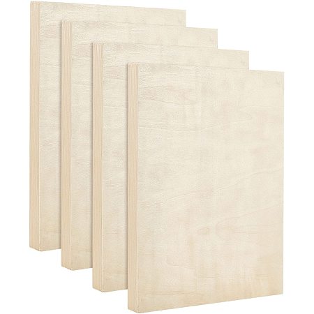 OLYCRAFT 4PCS Wood Painting Canvas Panels 11 X 11 Inch Unfinished Wood Cradled Painting Panel Boards for Oil Painting, Clay Crafting, Arts & Crafts