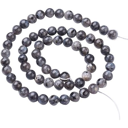 Pandahall Elite 10 Strands 6mm Natural Labradorite Gemstone Round Loose Stone Beads for Jewelry Making 15.5
