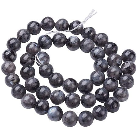 Pandahall Elite 10 Strands 8mm Natural Labradorite Gemstone Round Loose Stone Beads for Jewelry Making 15.5