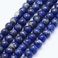 Arricraft Natural Lapis Lazuli Beads Strands, Round, 6mm, Hole: 0.5mm, about 65pcs/strand, 15.5 inches(39.5cm)