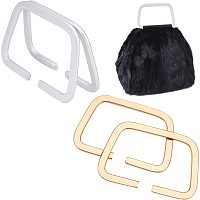 CHGCRAFT 4Pcs 4.7 Inch Bag Frame Purse Frame Trapezoid Rectangle Handbag Purse Frame Mixed Color for Purse Making DIY Craft Supplies
