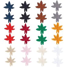 PandaHall Elite 48pcs Maple Leaves Patches 12 Colors Embroidery Patches Iron On Patches Sew On Applique Patch Autumn Fall Leaf Appliques for Jeans Dress Hats T-Shirts Backpacks Purse Bags DIY Crafts