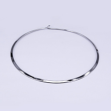 Honeyhandy Tarnish Resistant 304 Stainless Steel Choker Necklaces, Rigid Necklaces, Stainless Steel Color, 5.31~5.55 inch(13.5~14.1cm)