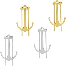 4Pcs 2 Colors Creative Anchor Shape Bookmarks Bookmarks Hands-Free Alloy Book Marker Findings Easy Reading Page Holders for Book Accessories Graduation Gifts School Office Supplies