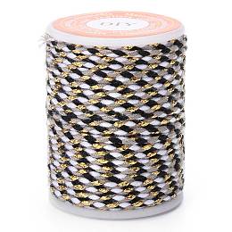 Honeyhandy 4-Ply Polycotton Cord, Handmade Macrame Cotton Rope, for String Wall Hangings Plant Hanger, DIY Craft String Knitting, Gray, 1.5mm, about 4.3 yards(4m)/roll