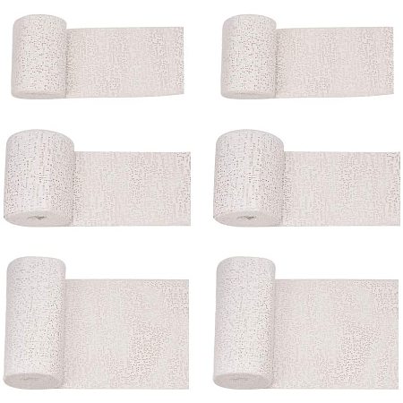 PandaHall 3 Rolls Plaster Gauze Bandage Craft Molds for Pregnancy Belly Cast, Paper Mache Sculpture, or Face Wrap Gypsum Clay Paste Casting Rolls(3.1/3.9/5.9inch Wide)
