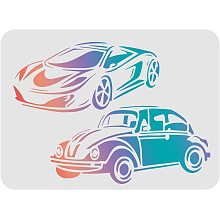 FINGERINSPIRE Car Stencils 11.6x8.3inch Sedan Painting Decoration Stencils Sports Car Drawing Stencil for Painting on Wood, Floor, Wall, Fabric