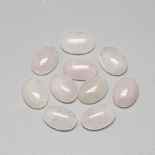 Honeyhandy Natural Rose Quartz Cabochons, Oval, 25x18x6~7mm