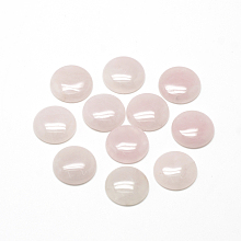 Honeyhandy Natural Rose Quartz Cabochons, Half Round/Dome, 10x4~5mm