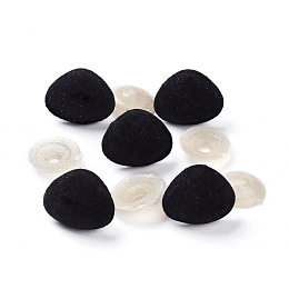 Honeyhandy (Defective Closeout Sale)Flocky Plastic Doll Safety Noses, Toy Accessories, Nose, Black, 22x26x21mm, Pin: 6mm