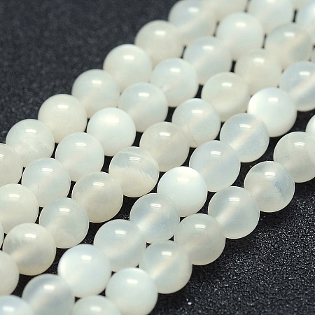 ARRICRAFT Natural Moonstone Beads Strands, Grade A-, Round, 6mm, Hole: 1mm, about 63pcs/strand, 15.7 inches(40cm)