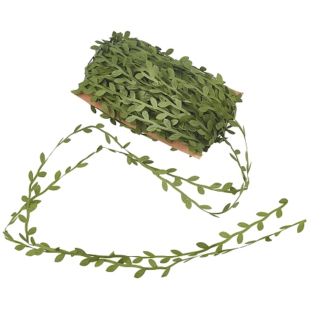 NBEADS About 40m Artificial Leaf Vines, Silk Cloth Green Leaves Artificial Hanging Vine Plants for Wedding Garden Office Home Wall Decoration