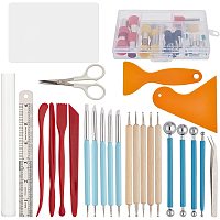 BENECREAT 65PCS Clay Sculpting Tools Set Polymer Clay Tools with Clay Cutters, Modeling Tools, Scraper Tool & Clay Art Tool for Modelling Sculpting Shaping