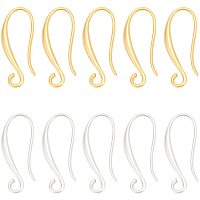 CHGCRAFT 16Pairs 2 Colors Brass Earring Hooks Earring Hooks French Earring Hooks Earwires Metal Hypoallergenic Earring Supplies Jewelry Making Findings