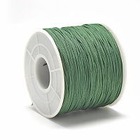 Honeyhandy Polyester Cords, Dark Green, 0.5~0.6mm, about 131.23~142.16 yards(120~130m)/roll