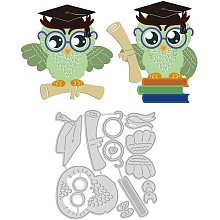 GLOBLELAND School Graduation Cutting Dies Owl Summer Book Bachelor Cap Die Cuts for DIY Scrapbooking Festival Greeting Cards Making Paper Cutting Album Envelope Decoration